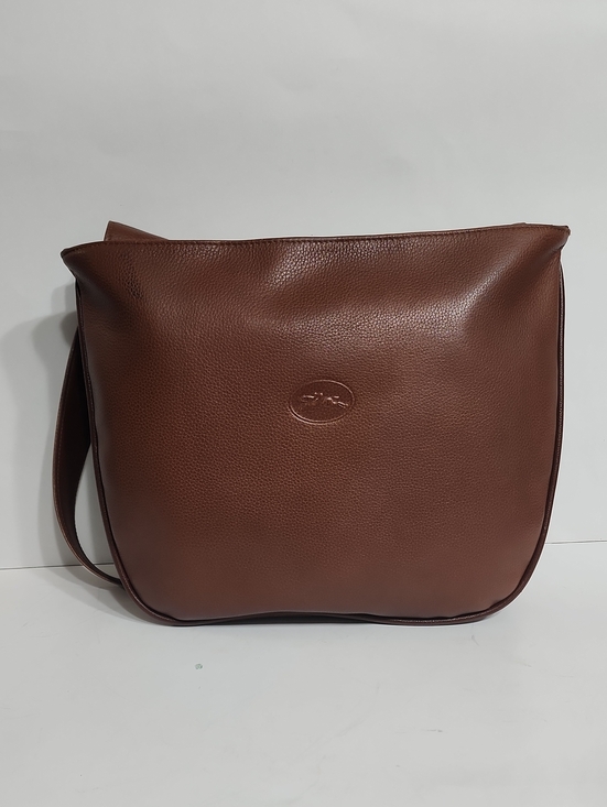 Longchamp Handbags - Vintage LONGCHAMP France All-Leather Triple Compartment Hobo Shoulder Bag - Tan
